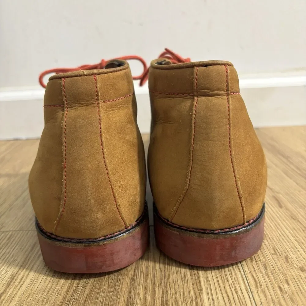 Donald Pliner Eliot Chukka Boots Men’s Sz 9 Brown Nubuck Leather Lace Up